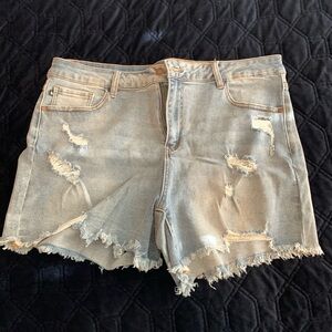 Judy Blue distressed jean shorts